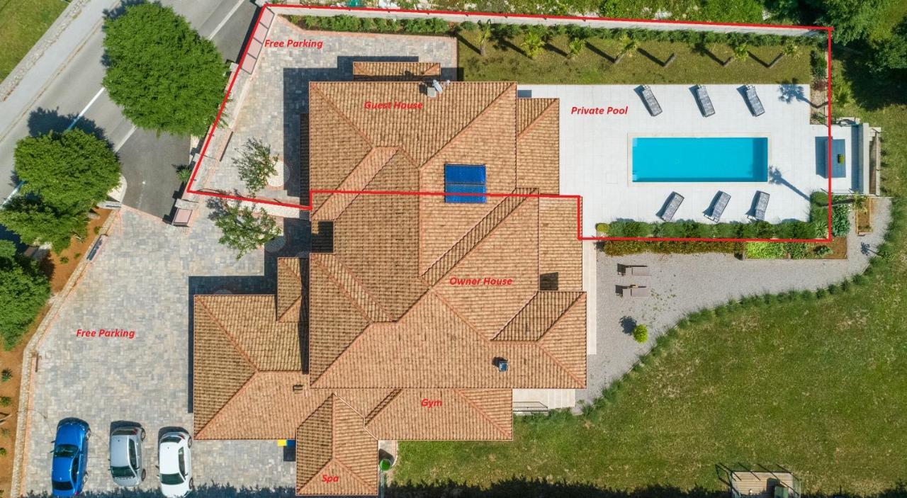 Villa Palma With Heated Private Pool Podhum Exterior photo